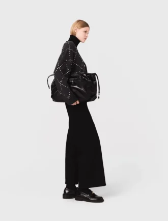 Cardigan à carreaux strass