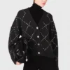 Cardigan à carreaux strass Cardigan à carreaux strass