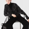 Cardigan à carreaux strass Cardigan à carreaux strass