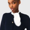 Cardigan à col brodé