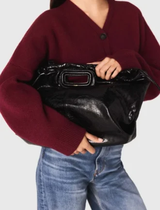 Sac fourre-tout M en cuir craquelé