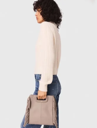 Cardigan en maille avec col amovible