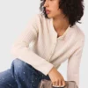 Cardigan en maille avec col amovible