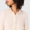 Cardigan en maille avec col amovible