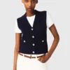 Cardigan en maille polo
