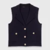 Cardigan en maille polo