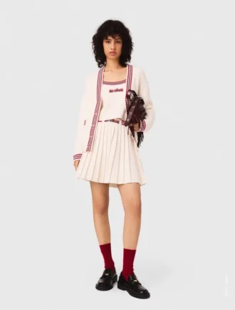 Cardigan long brodé