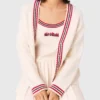 Cardigan long brodé