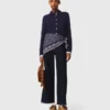 Cardigan polo avec bordures amovibles