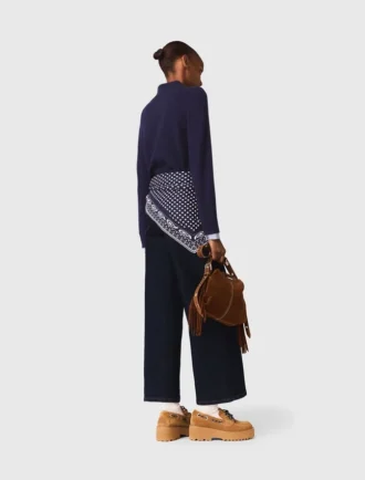 Cardigan polo avec bordures amovibles