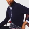Cardigan polo avec bordures amovibles