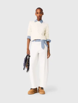 Cardigan à strass sur le devant