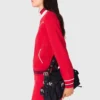Cardigan zippé à taille élastiquée