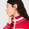 Cardigan zippé à taille élastiquée