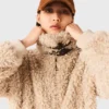 Veste courte en bouclé