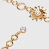 Ceinture à chaîne avec fleurs