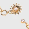 Ceinture à chaîne avec fleurs