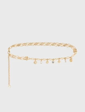Ceinture à double chaîne avec breloques