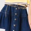 Ceinture à double chaîne avec breloques