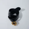 Ceinture double M en cuir effet croco