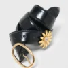 Ceinture en cuir avec bijou amovible Ceinture en cuir avec bijou amovible