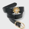Ceinture en cuir avec bijou amovible Ceinture en cuir avec bijou amovible