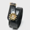 Ceinture en cuir avec bijou amovible Ceinture en cuir avec bijou amovible