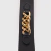 Ceinture en cuir avec détails en chaîne Ceinture en cuir avec détails en chaîne