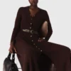 Ceinture en cuir avec détails en chaîne Ceinture en cuir avec détails en chaîne