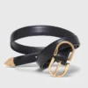 Ceinture en cuir à double boucle