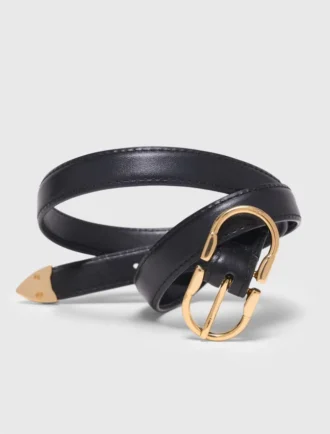 Ceinture en cuir à double boucle
