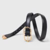 Ceinture en cuir à double boucle