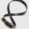 Ceinture en cuir à double boucle
