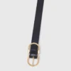 Ceinture en cuir à double boucle