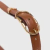 Ceinture en cuir à double boucle