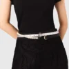 Ceinture en perles et cuir