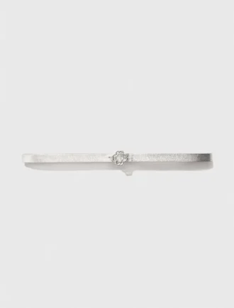 Ceinture fine avec boucle Clover