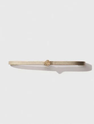 Ceinture fine avec boucle Clover