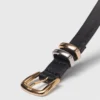 Ceinture fine à boucle carrée