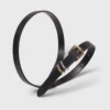 Ceinture fine à boucle carrée