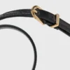 Ceinture fine en cuir effet croco Ceinture fine en cuir effet croco