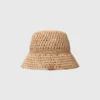 Chapeau bob en raphia crocheté Chapeau bob en raphia crocheté