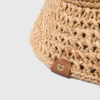 Chapeau bob en raphia crocheté Chapeau bob en raphia crocheté