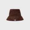 Chapeau bob en raphia naturel coloré Chapeau bob en raphia naturel coloré