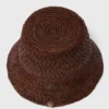 Chapeau bob en raphia naturel coloré Chapeau bob en raphia naturel coloré