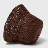 Chapeau bob en raphia naturel coloré Chapeau bob en raphia naturel coloré