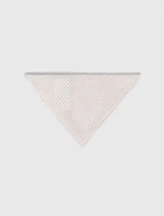 Écharpe triangulaire en laine à strass