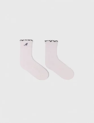 Chaussettes en coton pointelle Chaussettes en coton pointelle