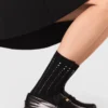 Chaussettes en coton à strass Chaussettes en coton à strass