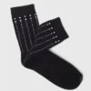 Chaussettes en coton à strass Chaussettes en coton à strass